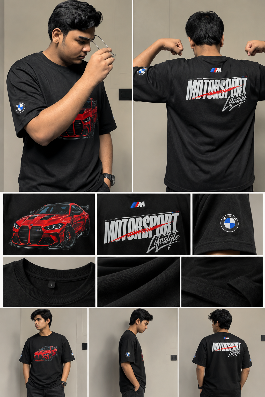 VASTARA Motorsport Red M4 Oversized T-Shirt