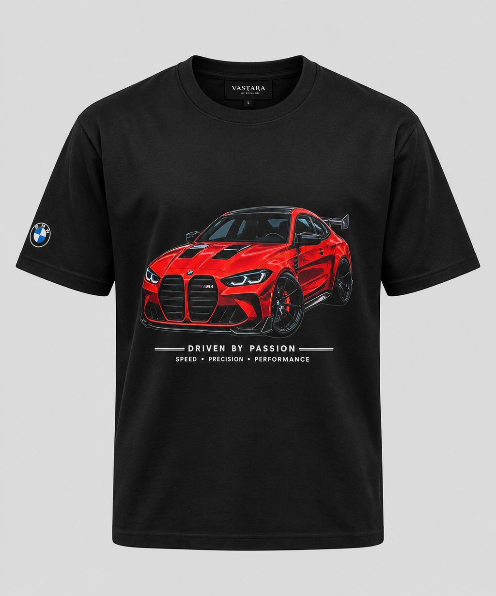 VASTARA Motorsport Red M4 Oversized T-Shirt