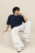 Navy Blue Minimal Tshirt for Men