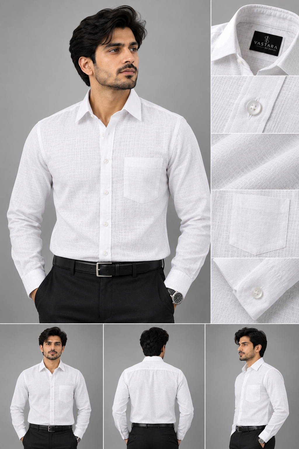 White Linen Shirt for Men – Formal & Casual Wear