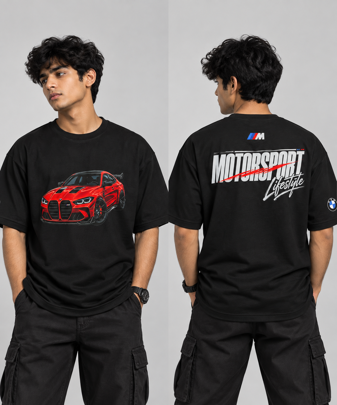 VASTARA Motorsport Red M4 Oversized T-Shirt